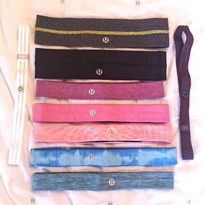 9 different lululemon headbands